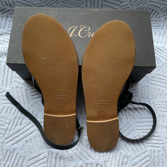 J. Crew Black Vachetta Sandal - Picture 5 of 6